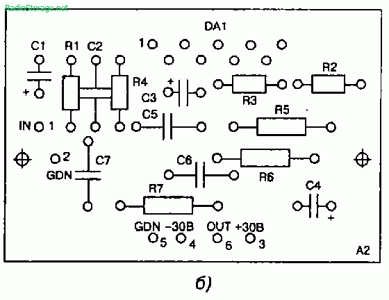 Схема усилителя звуковой частоты 2х50Вт с предусилителем (TDA1514A, TDA1524A)