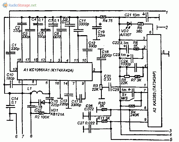 Схема стереофонического FM-тюнера