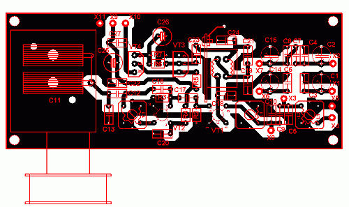 Простой трехдиапазонный КВ приемник на транзисторах печатная плата