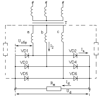 Трехфазный выпрямитель схема миткевича