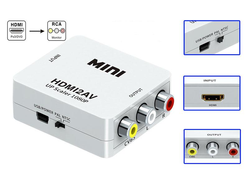 конвертер сигнала с HDMI в RCA