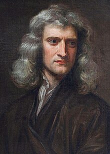 Портрет Исаака Ньютона.