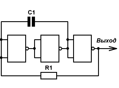 Схема генератора на к561ла7