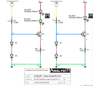 Constant current IR LED circuit
