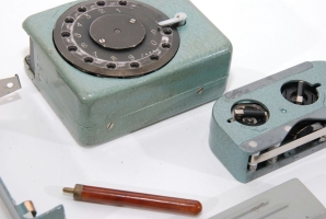 Russian burst encoder using during the Cold War. Click for more information about burst encoders.