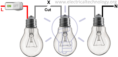 Lights connected in Series