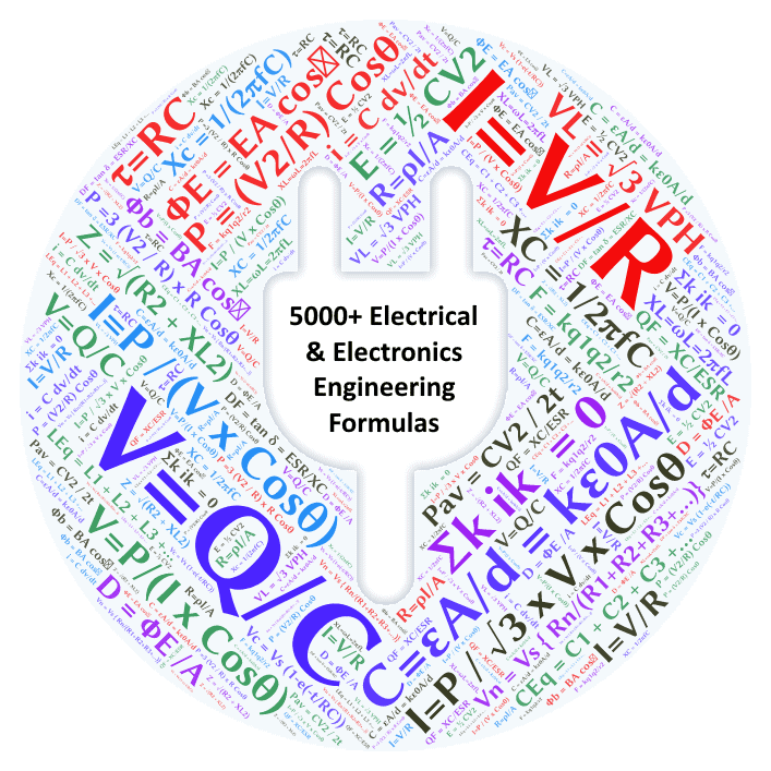 5000+ Electrical and Electronics Engineering Formulas