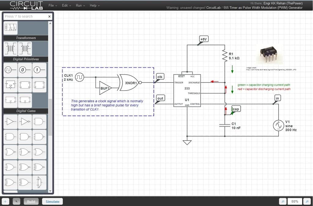 Online electrical simulation tools