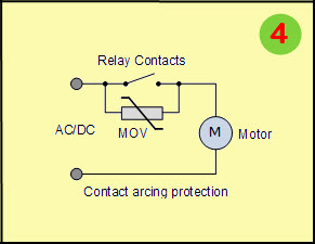 Varistor Circuit for Contact Arcing Protection