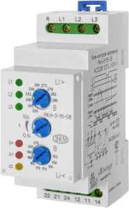 Реле контроля трехфазного напряжения РКН-3-15-08