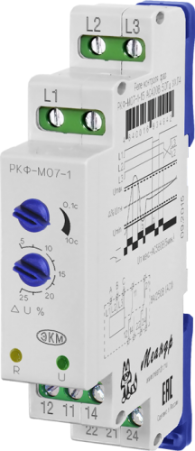 Реле контроля трёхфазного напряжения РКФ-М07-1-15