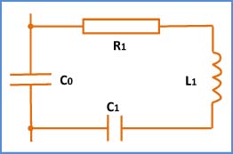 Эквивалентная электрическая схема пьезоэлектрического резонатора
