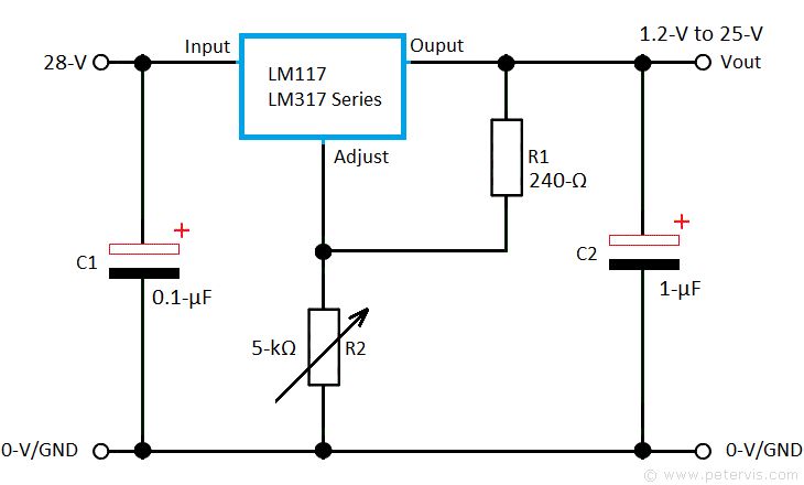 Регулятор напряжения lm317t. Lm317 стабилизатор даташит. Lm317t регулятор напряжения. Lm317 стабилизатор схема включения. Стабилизатор напряжения на 12 вольт на lm317 схема.